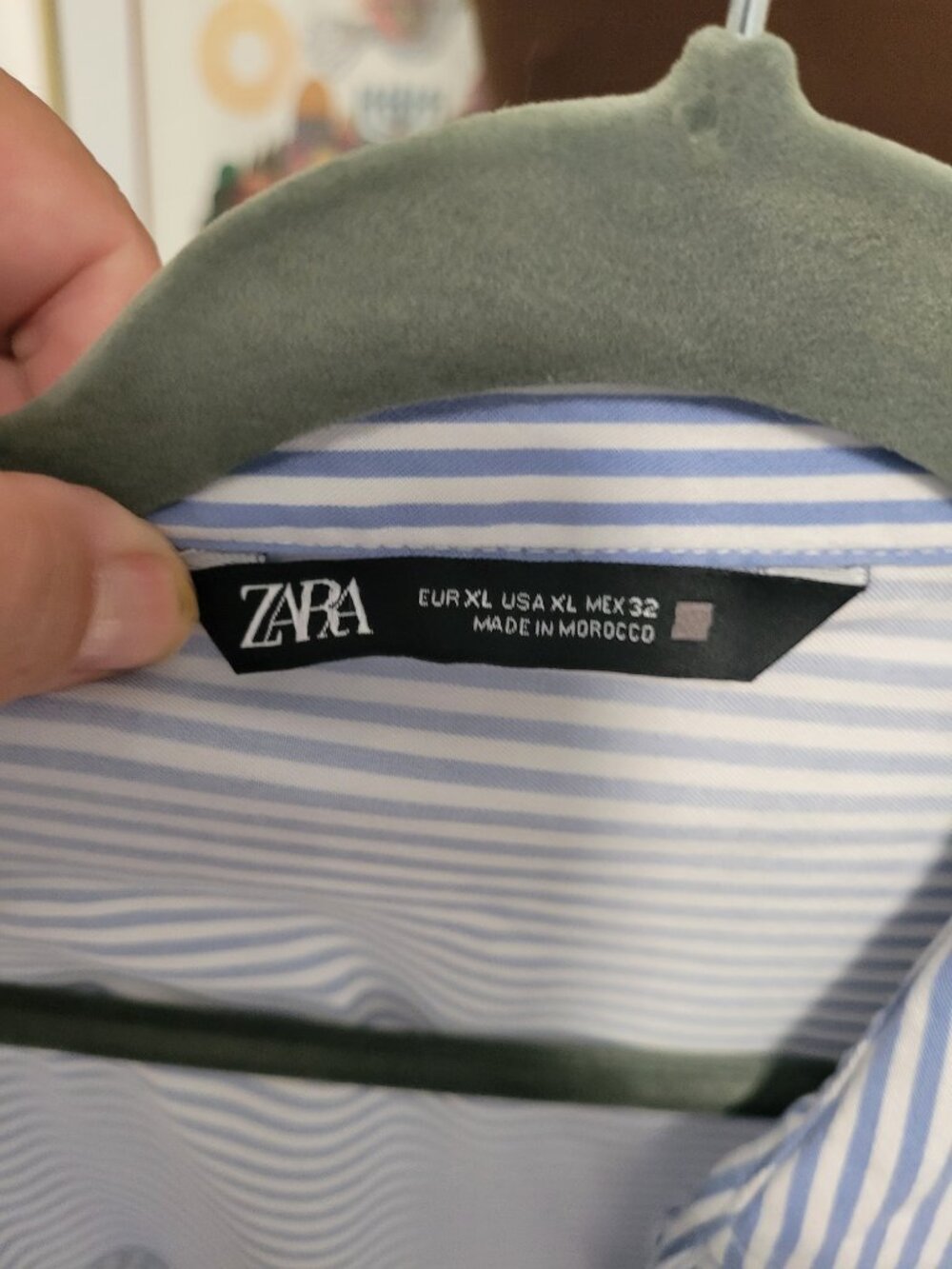 Zara Oversized Striped Shirt Size XL - Picture 2 of 5